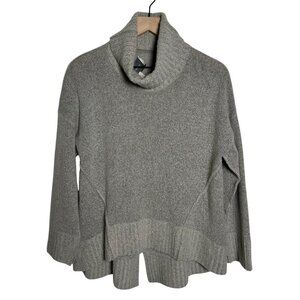 BROCHU WALKER Carrie Women Medium Tan Turtleneck Sweater Alpaca Cozy Minimalist